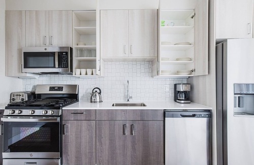 East Boston Apartment | Blueground | Jeffries Point, balcony, nr Harborwalk