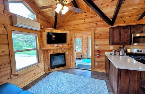 Twin Mountain Cabin | BMV8 Awesome "Tiny Home" A/C, Mountain Views, Minutes to Skiing, Hiking, Attractions, Dog Friendly!