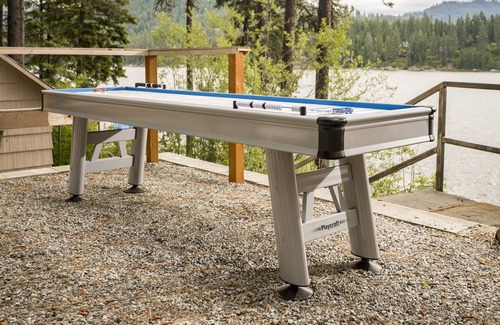 Hayden Lake Cabin | BOATDOCK W/2 SLIPS,WATER TRAMPOLINE, FLOATING ISLAND,SHUFFLEBOARD,GAMEROOM