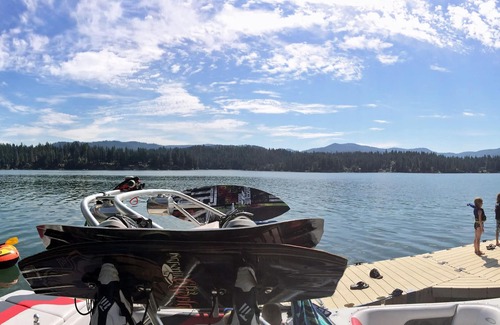Hayden Lake House | BOATDOCK W/2 SLIPS,WATER TRAMPOLINE, FLOATING ISLAND,SHUFFLEBOARD,GAMEROOM