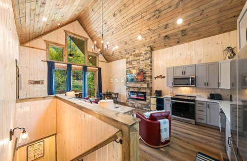 Sevierville Cabin | Bobber Bungalow: Lake View, Hot Tub, Arcade Games!