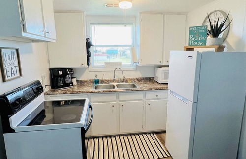 Surfside Beach House | Boho Beach Bungalow with new deck walking distance from the Gulf