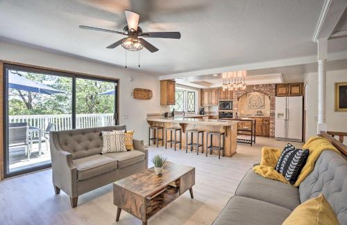 Crestline House | Boho-Chic Home with Game Room Near Lake Gregory!