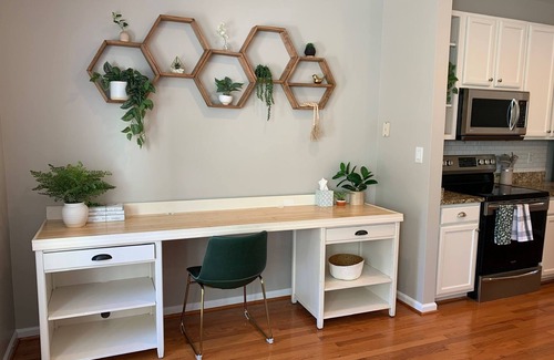 Apex House | Boho Modern Townhome Near Greenway. No Cleaning Fees!