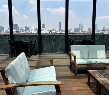 Colonia Roma Apartment | Bonito y céntrico departamento en Colonia Roma con gimnasio