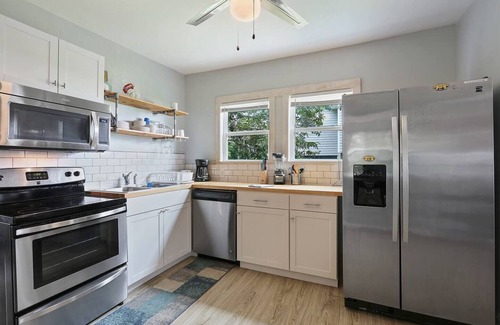 Folly Beach Condo | Boogie Down! Classic Folly Vibe, Lower level unit.