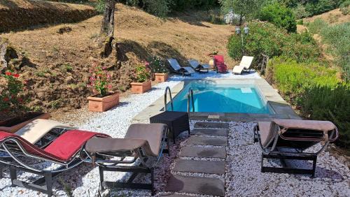 Mastiano Apartment | Borghetto Gaddini - Gli Americani Deluxe Apartment- Panoramic view and pool