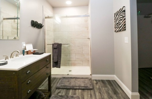 Seneca Apartment | Boutique hotel in historic downtown Seneca. Room #4, King bed.