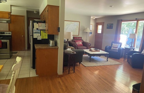 Sturgeon Bay House | Boyer Beach House-book your quiet winter escape-Spectrum Fiber Optics-fireplace