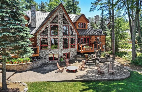 Higgins Lake Cottage | BRAND NEW LISTING Whispering Pines Lodge ON Higgins Lake, beautiful sunsets!