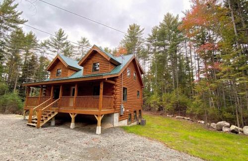 Bethlehem House | Brand New Log Home Well appointed great location with AC wifi cable fireplace firepit
