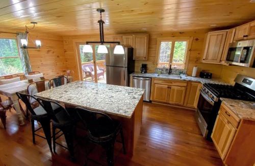 Bethlehem House | Brand New Log Home Well appointed great location with AC wifi cable fireplace firepit