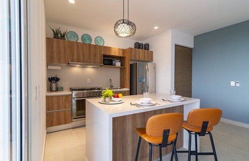 Akumal Condo | Brand new modern jungle+beach penthouse condo