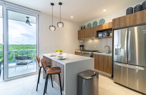 Akumal Condo | Brand new modern jungle+beach penthouse condo
