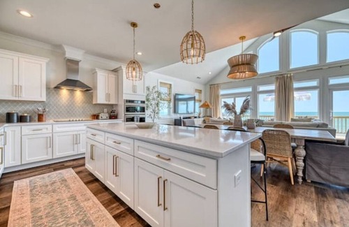 McCutcheon Field House | Brand New Oceanfront North Topsail Beach, Private Pool, Hot Tub, and Elevator!