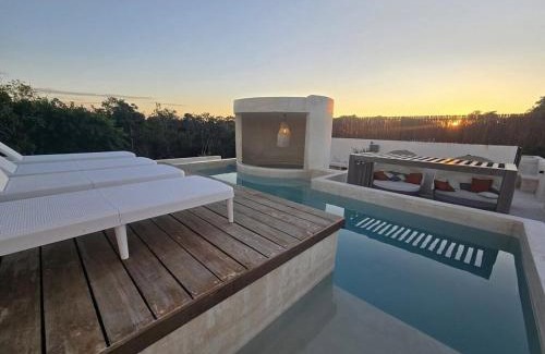 Tulum House | Brand New Penthouse Jungle Views 2 Bdr Sleeps 6