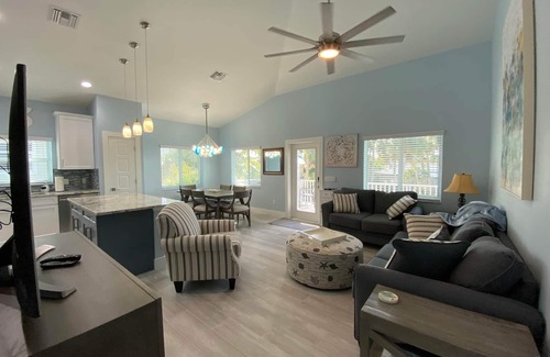 Fort Myers Beach House | Brand New Tropical Paradise Home with Pool - Walk to Beach, Brand New Pool Beach Home