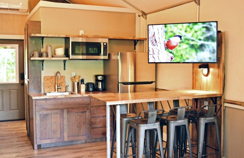 Seguin Cabin | Brand new waterfront Cabin with many amenities: Pool, hot tub & kayaking. - SG11