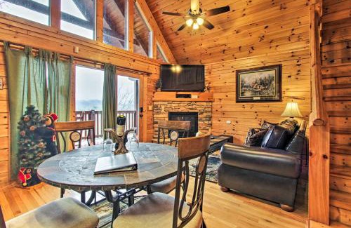 Black Bear Falls House | Breathtaking View Cabin with Game Room and Hot Tub!