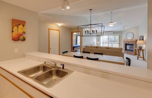 Bretton Woods Condo | Bretton Woods Condo- cozy fireplace and private deck, relaxing yet near it all!