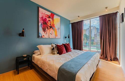Reforma House | Brick apartment two blocks from plaza Rio de Janeiro Roma