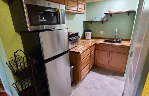 Walnut Grove Apartment | Bright and private basement studio with full laundry in rental.