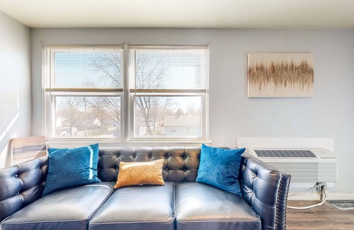 Mishawaka Apartment | Bright Apartment with Well-Equipped Kitchen
