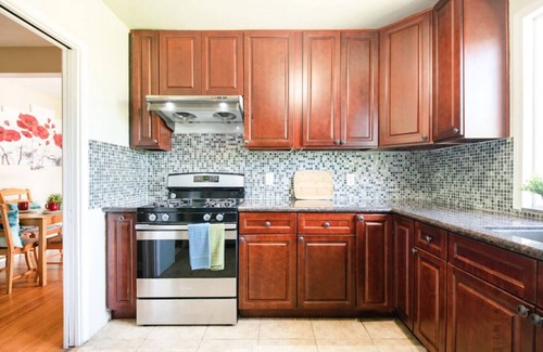 Hacienda Heights House | Bright Bliss Retreat: 3-Bedroom, 1-Bathroom Retreat near LA with High-Speed Internet, Central AC, Full Kitchen, and On-Site Laundry.