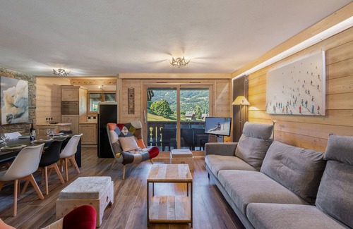 Meribel Village Apartment | Bright Duplex with Ski-In/Ski-Out Access, Pool & Spa