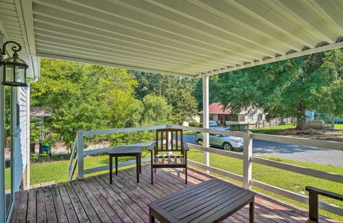 Durham House | Bright Durham Home with Fully Furnished Deck!