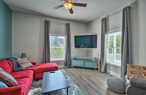Durham House | Bright Durham Home with Fully Furnished Deck!