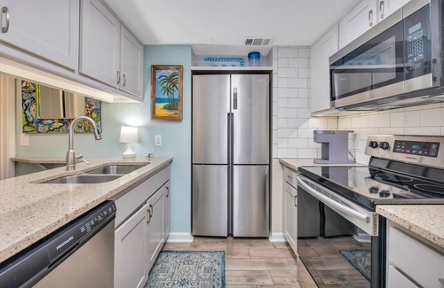 Saint Simons Island Condo | Bring Your Pet to The Beach! Oceanfront Condominium with Pool and Boardwalk to Beach!