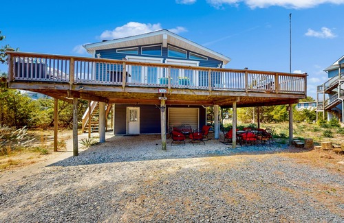 Broadkill Beach House | Broadkill Beach retreat with a wraparound deck, outdoor shower, private beach