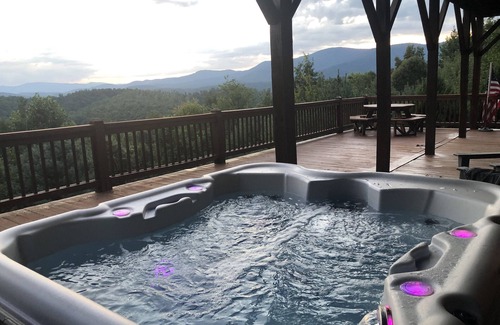Purlear House | Buck Mountain Getaway - Stunning views, hot tub, fireplace. Nearby Boone.