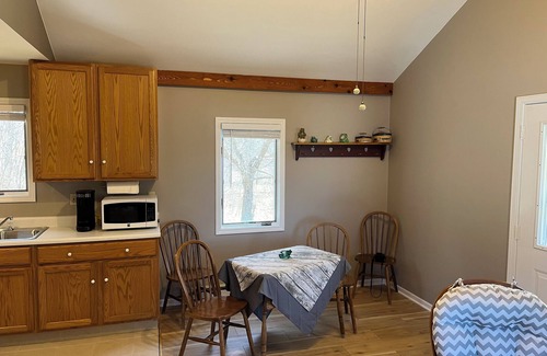 Evart Cabin | Bullfrog Bunkhouse 2-bedroom cabin near Evart at Hicks Lake