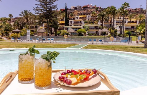 San Agustin Apartment | Bungalow 10 minutes from the beach with sea views WIFI SWIMMING POOL FREE PARKING
