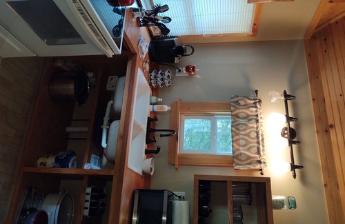 Mountain City Cabin | Cabin built for two!! A cozy space designed to compliment the details.