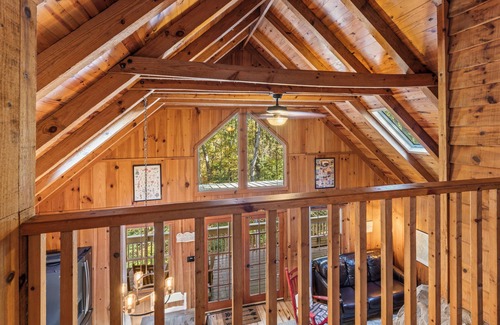Dahlonega Cabin | Cabin Fever - Game Room/3-King Beds/Dog - Friendly/Hot Tub!