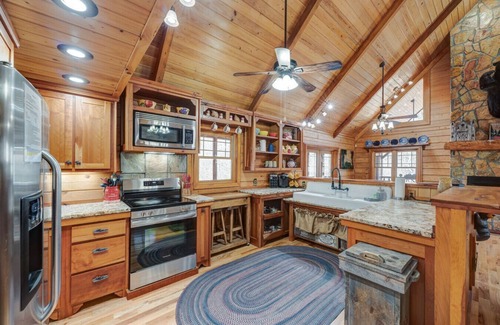 My Mountain Cabin | Cabin in the Blue Ridge mountains on private lake!