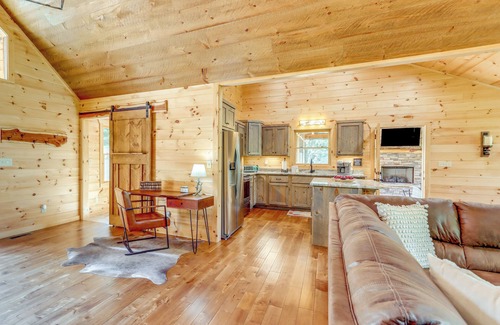 Mineral Bluff Cabin | Cabin Near Blue Ridge w/Fire Pit & Large Deck