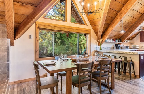 Port Angeles East Cabin | Cabin on Peaceful creek w/hot tub, sauna, firepit- minutes from Hurricane Ridge