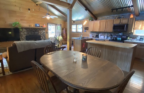 Hot Springs Cabin | Cabin with a view! Walk to Appalachian Trail