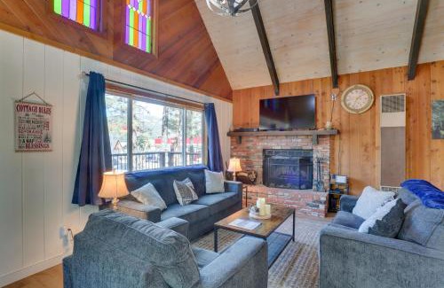 Big Bear City House | Cabin with Deck, Fire Pit and Big Bear Lake Access!