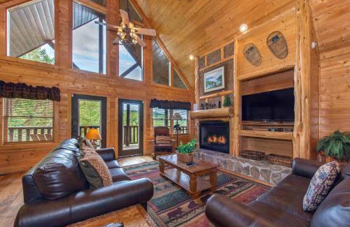 Wears Valley House | Cabin with Hot Tub Theater & Views - Sleeps 22