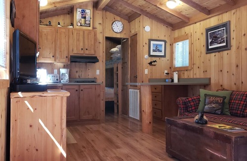 Adelma Beach Cabin | Cabins at Treefrog Woods, Port Townsend. Includes two(2)private cabins & grounds