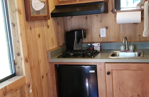 Adelma Beach Cabin | Cabins at Treefrog Woods, Port Townsend. Includes two(2)private cabins & grounds