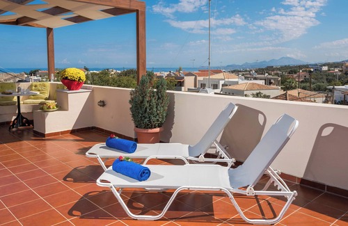 Atsipópoulon Apartment | Calergi Residence 12- 1 BDR Ap/t-Panoramic Terrace View-Pool -Monthly Offer