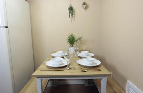 Arlington Park Apartment | Calm Japandi Retreat with Patio Near Downtown