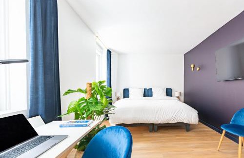 Faubourg-Raines Apartment | Calme & Chic bleu - Proche gare et centre