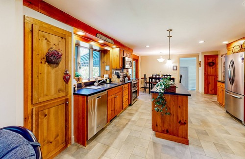 Kennebunk House | Calming home with private yard, deck, grill, firepit, rec room & updated kitchen